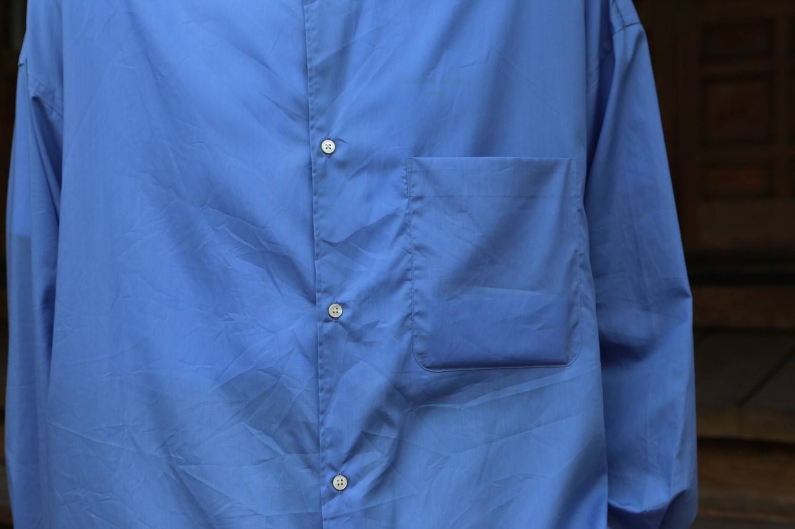 Graphpaper(グラフペーパー)Broad Regular Collar Oversized Shirt"BLUE"Style.2019.8.20.
