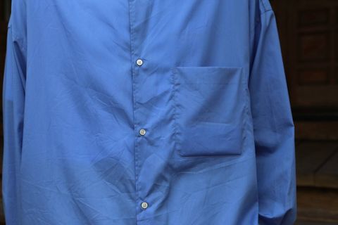 Graphpaper(グラフペーパー)Broad Regular Collar Oversized Shirt"BLUE"Style.2019.8.20.