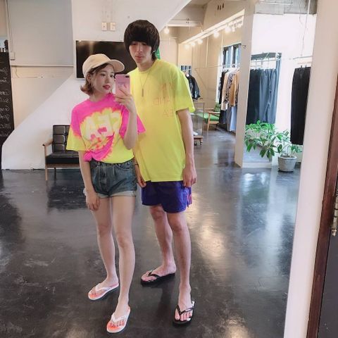 WIND AND SEA TIEDYE"PINK"T-SHIRTスタイル.2019.8.26.