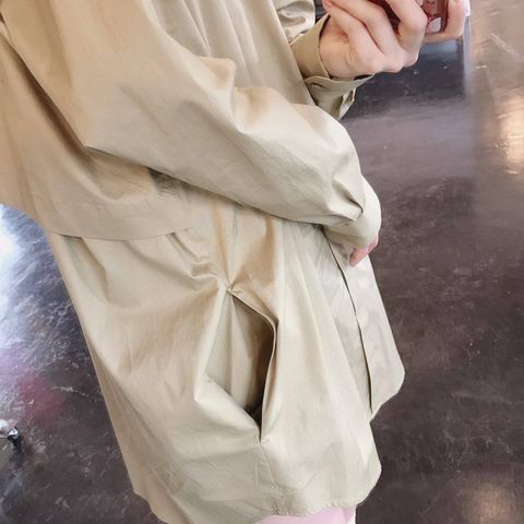 Dulcamara トレンチシャツ"サンドイエロー"Style.2019.8.18.
