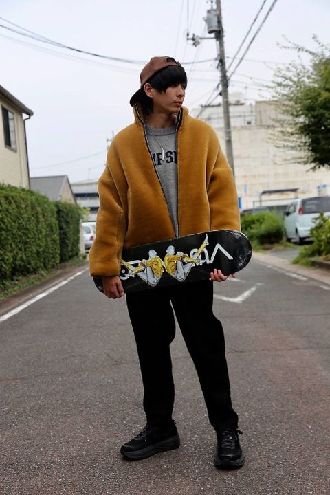 sulvam ファージャケット(fur JKT)"BEIGE"スタイル.2019.8.19.
