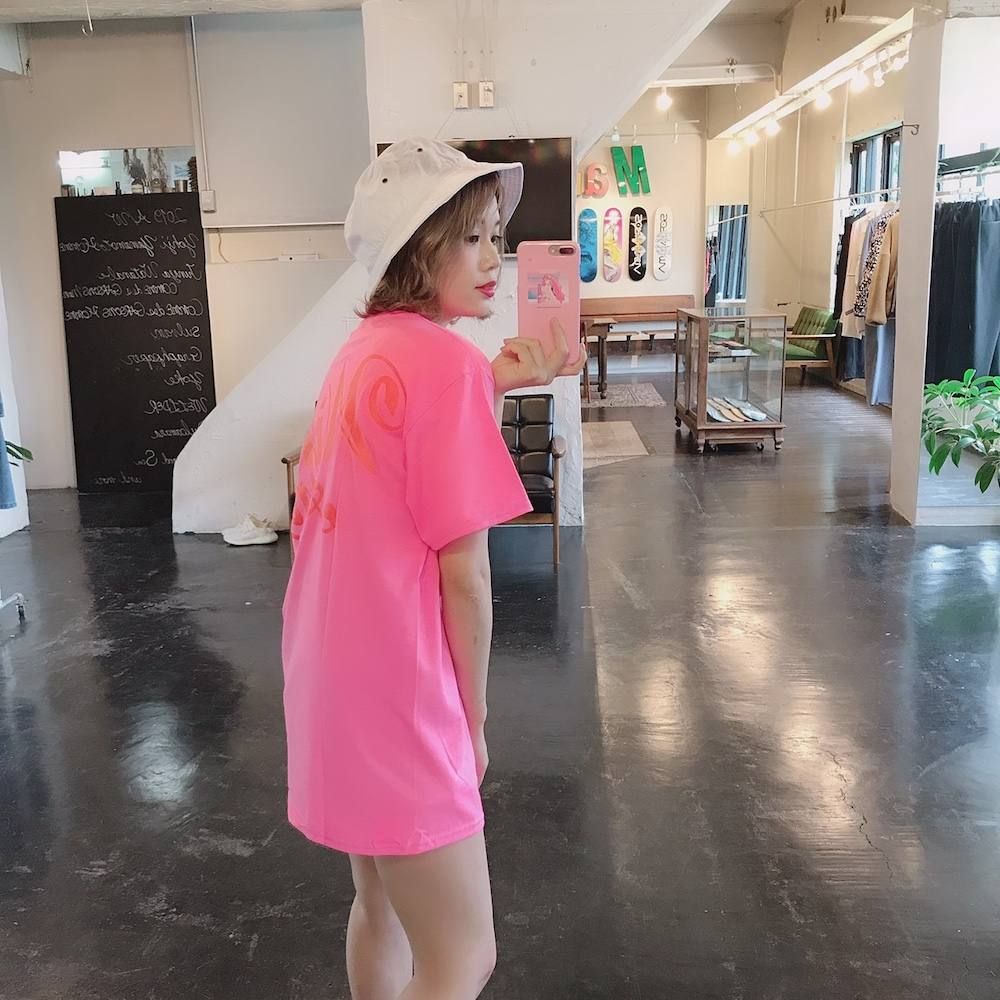 WIND AND SEA GLITTER T-SHIRT"PINK"スタイル.2019.8.26.