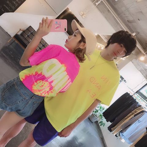 WIND AND SEA TIEDYE"PINK"T-SHIRTスタイル.2019.8.26.
