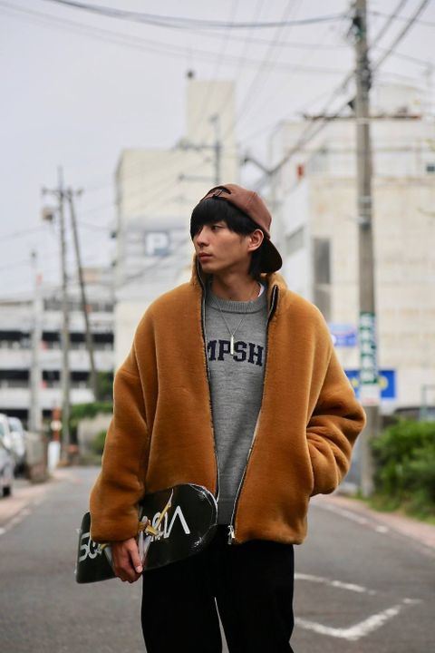 sulvam ファージャケット(fur JKT)"BEIGE"スタイル.2019.8.19.