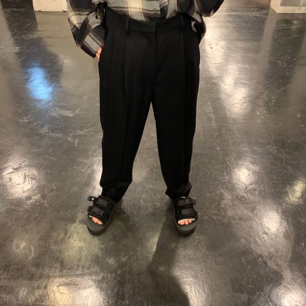 Graphpaper Check Band Collar Big Sleeve Shirt"BLACK CH"スタイル.2019.8.28.