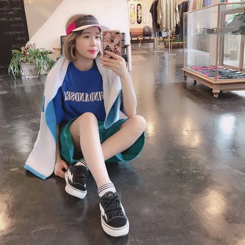 WIND AND SEA T-SHIRT ORNAMENT"BLUE"Style.2019.8.4.