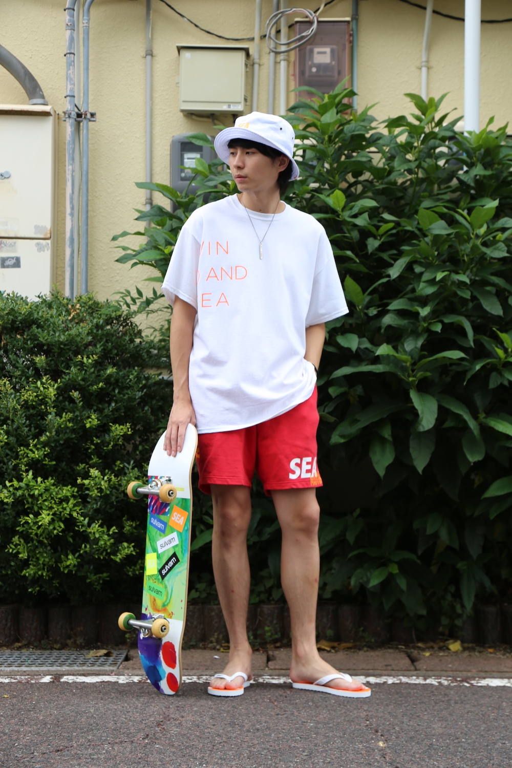 WIND AND SEA CLASSIC logo TEE"WHITE"スタイル.2019.8.22.
