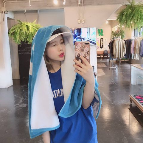 WIND AND SEA T-SHIRT ORNAMENT"BLUE"Style.2019.8.4.
