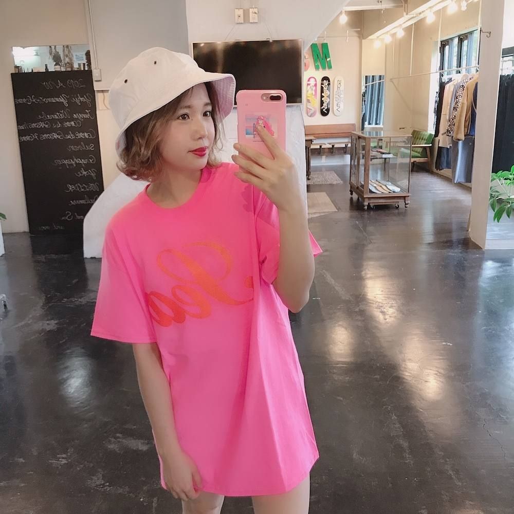 WIND AND SEA GLITTER T-SHIRT"PINK"スタイル.2019.8.26.