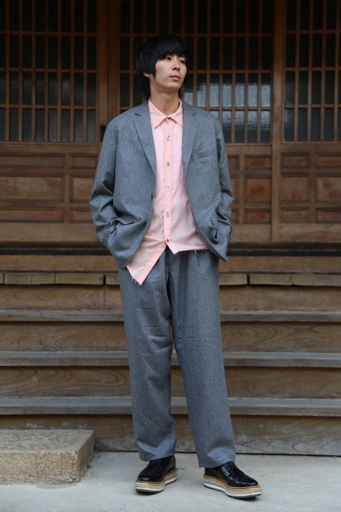 FUTUR×Graphpaper Canonico Jacket"GRAY"スタイル.2019.8.26.