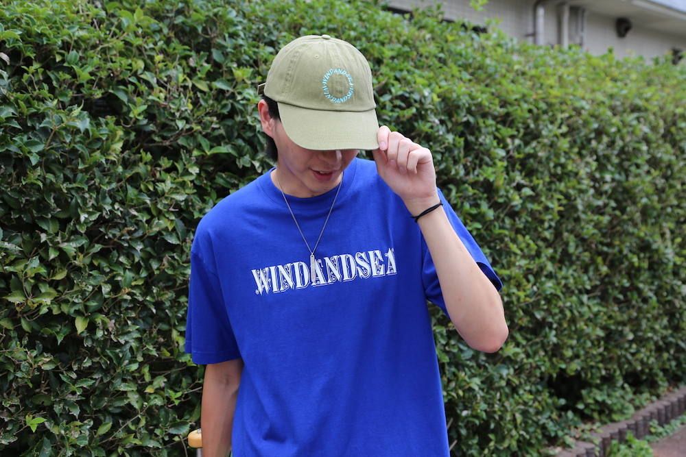 WIND AND SEA ORNAMENT T-SHIRT"BLUE"スタイル.2019.8.22.