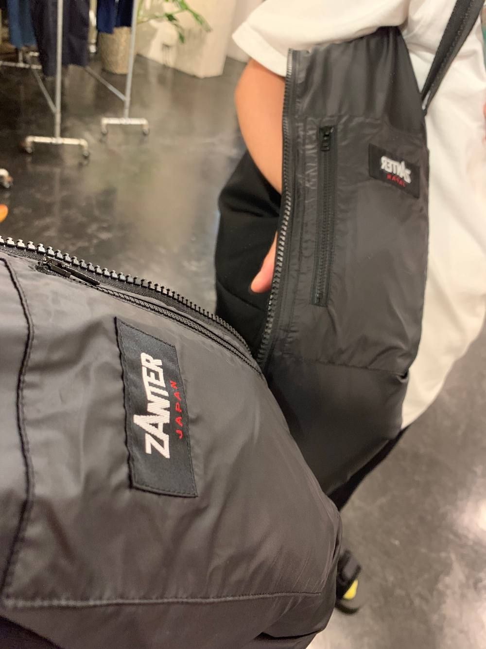 Graphpaper ”Zanter” for Graphpaper Down Vest"BLACK"スタイル.2019.8.30.