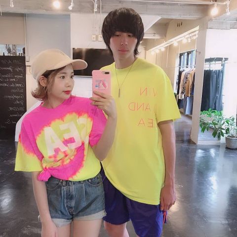 WIND AND SEA TIEDYE"PINK"T-SHIRTスタイル.2019.8.26.