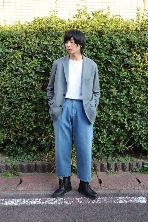 Graphpaper×FUTUR Canonico Jacket"GRAY"スタイル.2019.9.14.