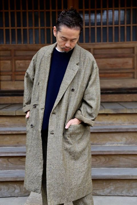 Graphpaper Tweed Kibata Coat"LEAF"スタイル2019.9.29.