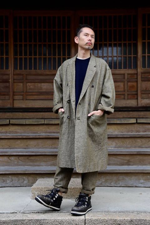 Graphpaper Tweed Kibata Coat"LEAF"スタイル2019.9.29.