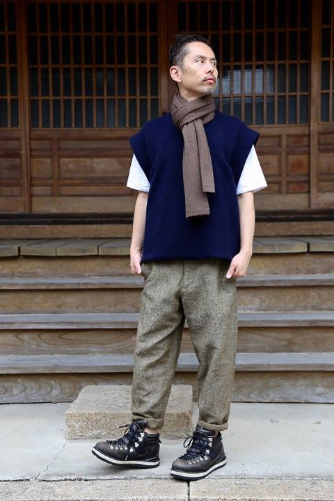 Graphpaper Tweed Kibata Coat"LEAF"スタイル2019.9.29.