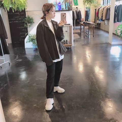 YOKE WIDE SHORT JACKET"BROWN"スタイル2019.9.15.