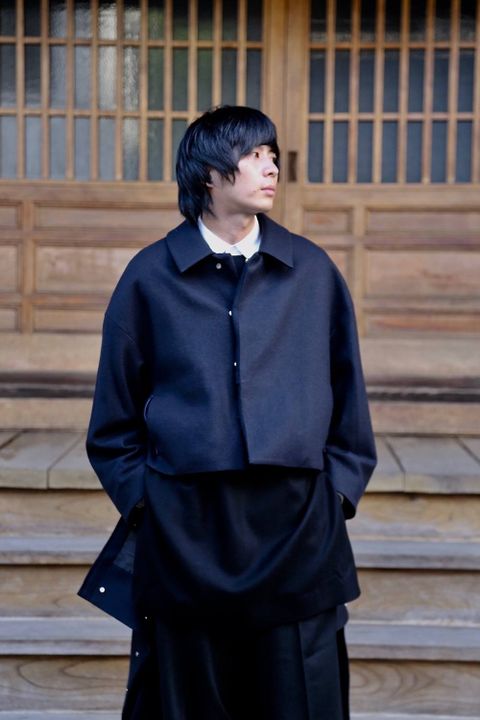 YOKE 3WAY BAL COLLAR SHARE COAT"DARK NAVY"スタイル.2019.9.8.