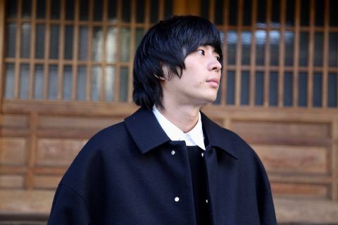 YOKE 3WAY BAL COLLAR SHARE COAT"DARK NAVY"スタイル.2019.9.8.