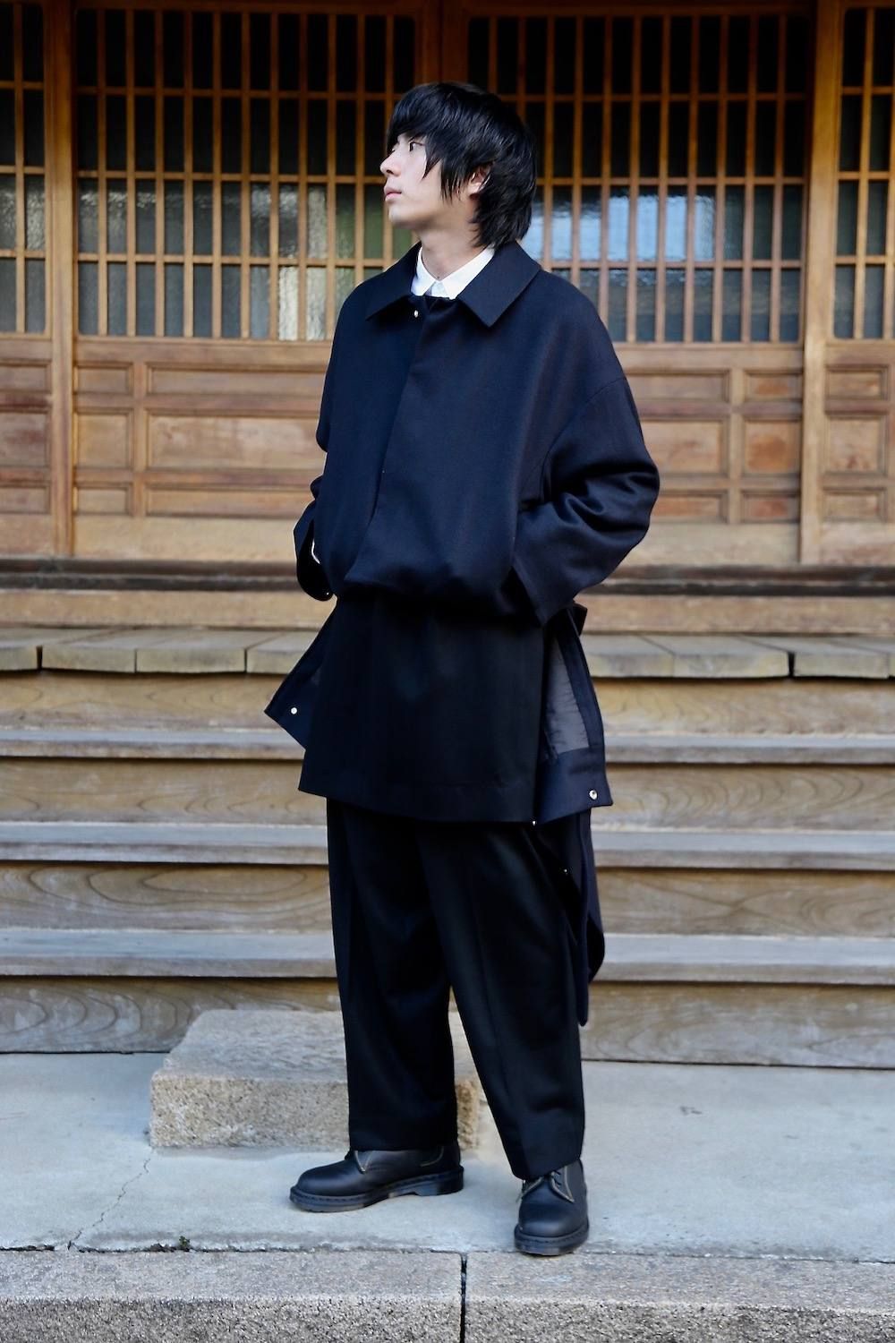 yoke ヨーク 3WAY BAL COLLAR SHARE COAT・navyメンズ