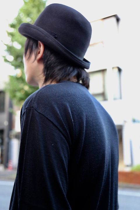Graphpaper Washable Wool Crew Neck Tee"BLACK"スタイル2019.9.16.