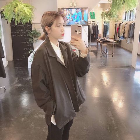 YOKE WIDE SHORT JACKET"BROWN"スタイル2019.9.15.