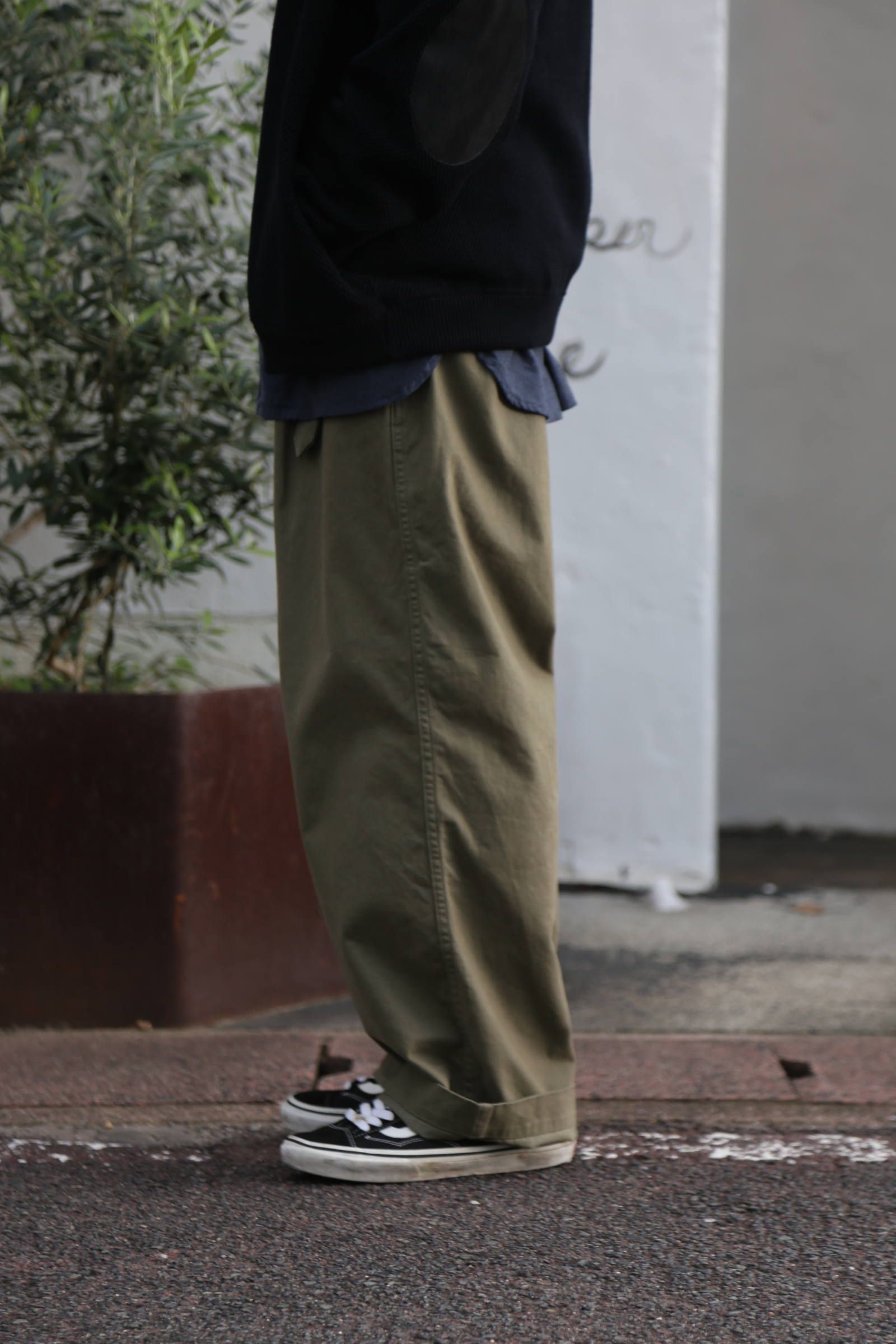 crepuscule(クレプスキュール)moss stitch V/N cardigan"BLACK"Style.2019.9.11.