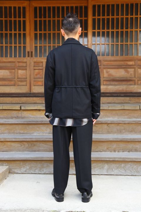 YOKE LOOSE DOUBLE-BREASTED JACKET & TROUSESスタイル.2019.9.10.