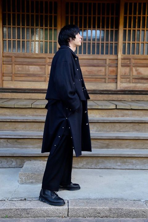 YOKE 3WAY BAL COLLAR SHARE COAT"DARK NAVY"スタイル.2019.9.8.