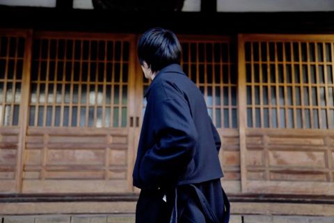 YOKE 3WAY BAL COLLAR SHARE COAT"DARK NAVY"スタイル.2019.9.8.