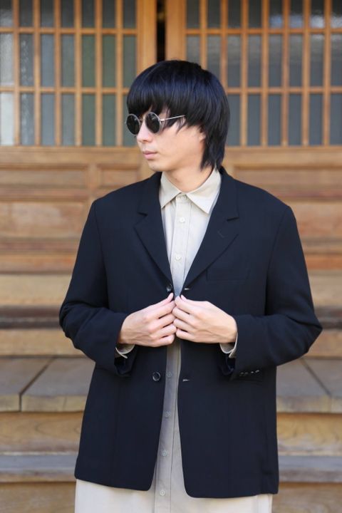 YOKE FOLD UP SHERE LONG SHIRTS"BEIGE"ミックススタイル2019.9.16.