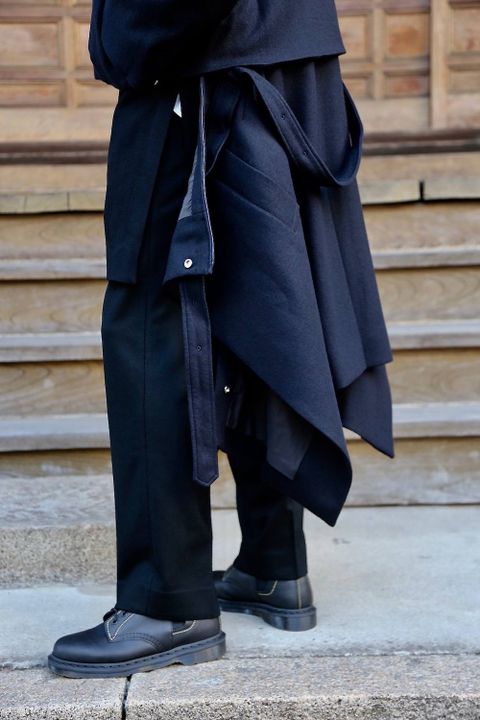 YOKE 3WAY BAL COLLAR SHARE COAT"DARK NAVY"スタイル.2019.9.8.