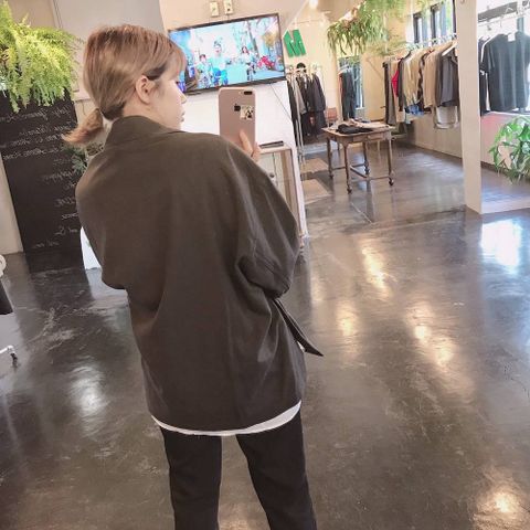 YOKE WIDE SHORT JACKET"BROWN"スタイル2019.9.15.