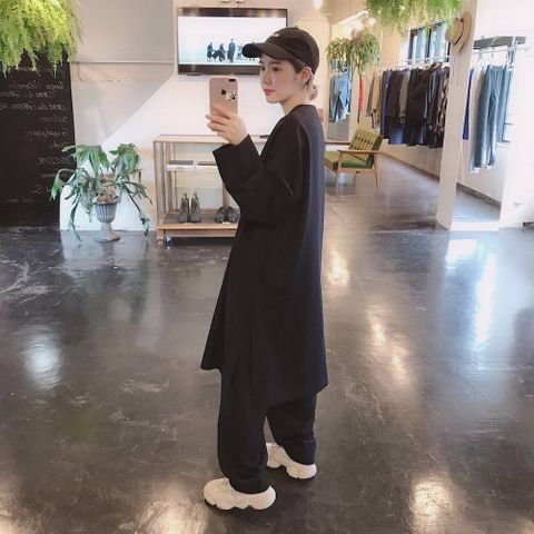 Graphpaper Herringbone Long Pullover"BLACK"スタイル2019.9.13.