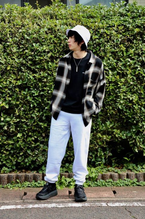 WIND AND SEA SWEAT PANTS JEROME"WHITE"Style.2019.9.3.