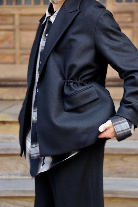 YOKE LOOSE DOUBLE-BREASTED JACKET & TROUSESスタイル.2019.9.10.