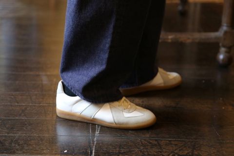 WELLDER Solid Color Low Gauge Hand Machine Knit"CAMEL"スタイル2019.9.14.