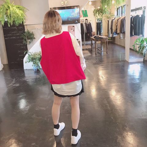 WELLDER Utillity Vest"Red"スタイル.2019.9.10.