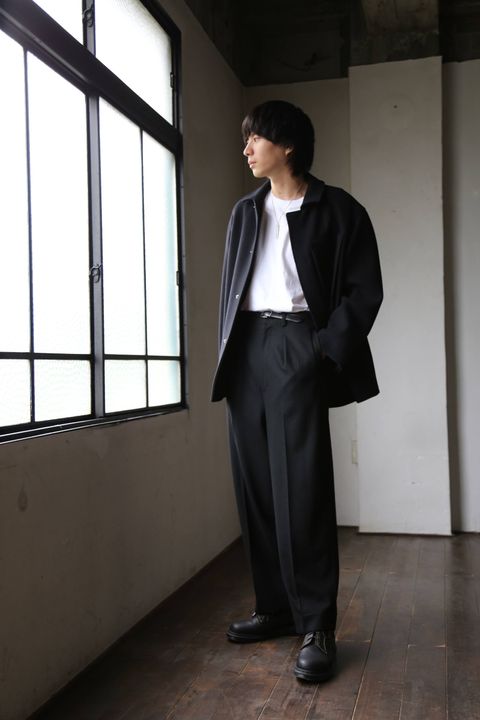 WELLDER Boxy Car Coat"BLACK" style.2019.9.22