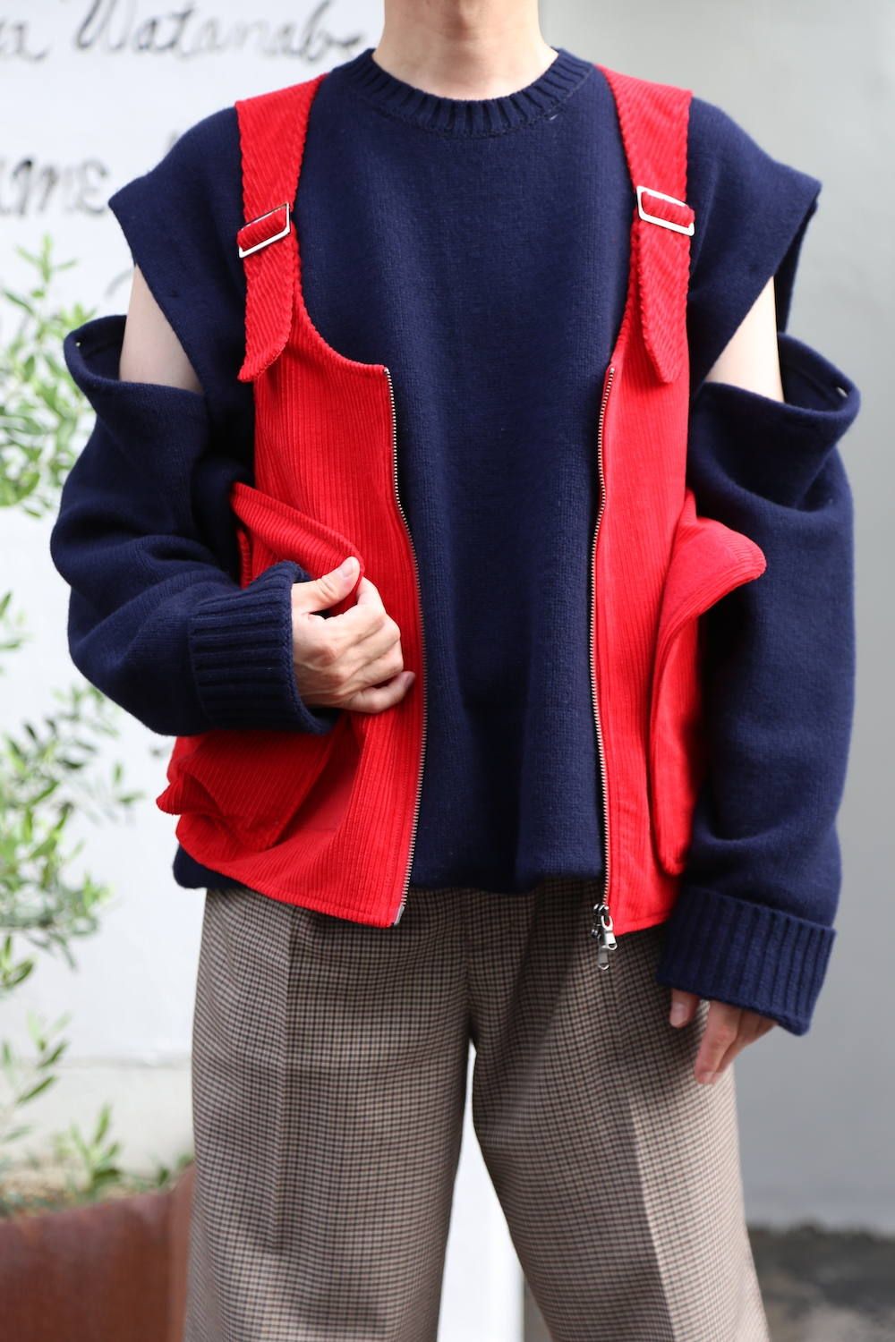 WELLDER Utillity Vest"Red"スタイル2019.9.23.