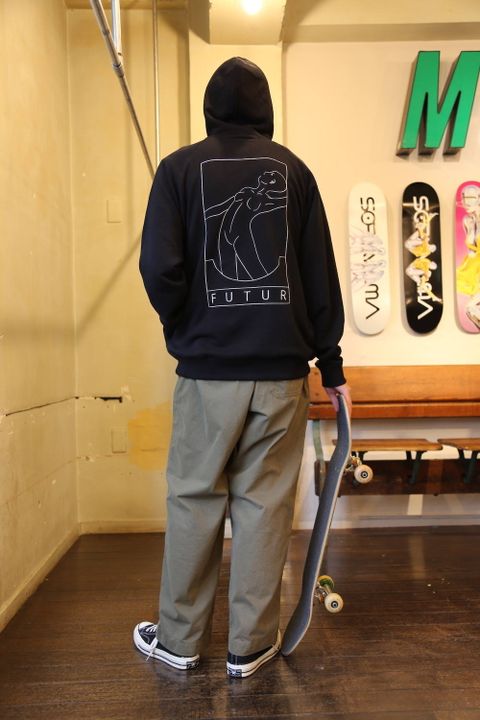 LOOPWHEELER FOR FUTUR×Graphpaper SWEAT PARKAスタイル2019.9.23.