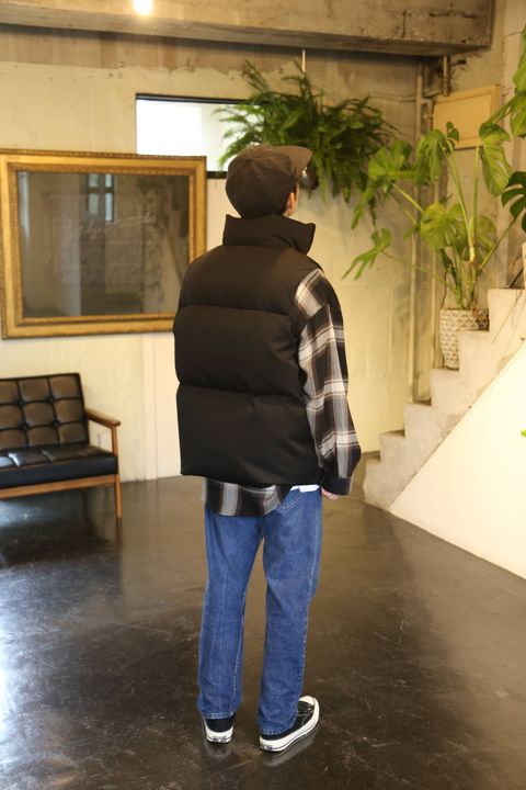 Graphpaper ”Zanter” for Graphpaper Down Vest"BLACK"Style.2019.9.2.