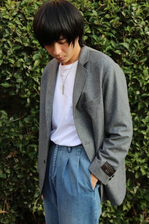 Graphpaper×FUTUR Canonico Jacket"GRAY"スタイル.2019.9.14.