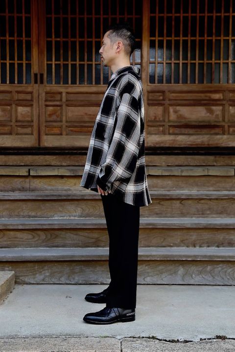 YOKE LOOSE DOUBLE-BREASTED JACKET & TROUSESスタイル.2019.9.10.