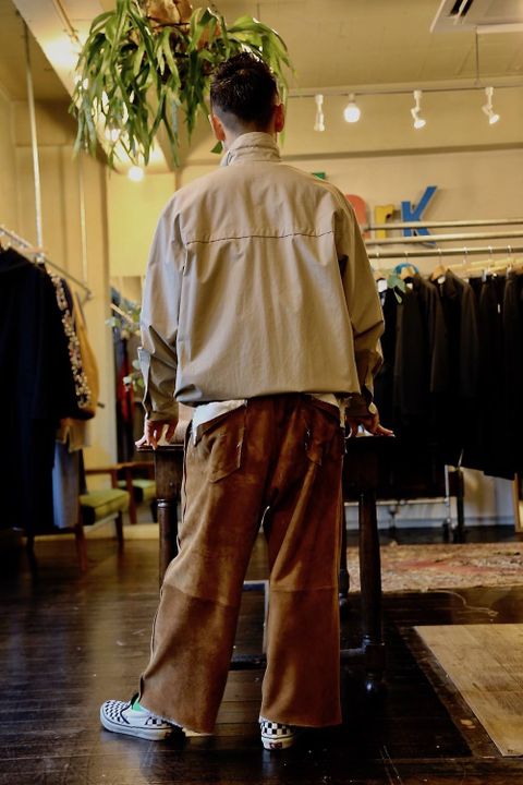YOKE FOLD UP SHERE LONG SHIRTS"BEIGE"スタイル.2019.9.14.