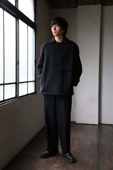 WELLDER Boxy Car Coat"BLACK" style.2019.9.22