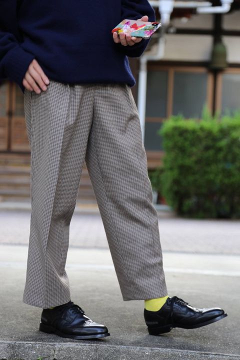 YOKE DETACHABLE FOLD UP SHARE KNIT"NAVY"スタイル2019.9.23.