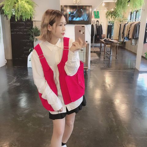 WELLDER Utillity Vest"Red"スタイル.2019.9.10.