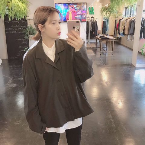 YOKE WIDE SHORT JACKET"BROWN"スタイル2019.9.15.